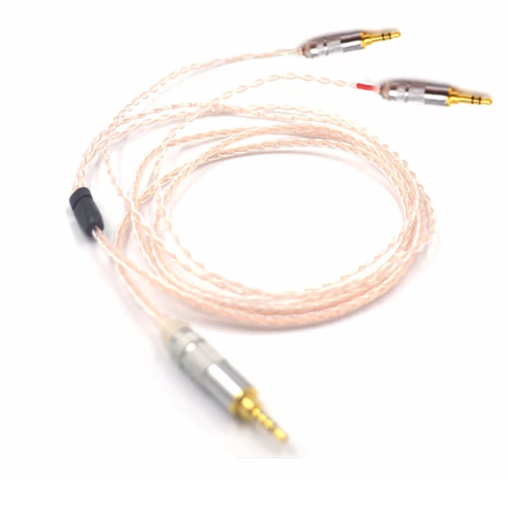 3 5 2 5 4 4 Balanced 8core Litz braid Headphone Upgrade Cable wire for MDR Z7 Z7M2 MDR Z1R D600 D7100 Headphone