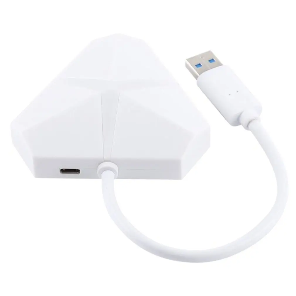 Портативный размер 5 Гбит/с супер скорость 4 порта USB 3,0 концентратор адаптер кабель привод Бесплатный usb-хаб адаптер для Windows