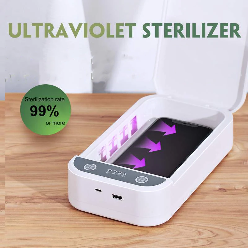 GTWIN UV Sterilizer Box USB Charger For Mobile Phone Masks Kill 99.9% Germs Disinfecting box Ultraviolet Bactericidal Sanitizer | Мобильные