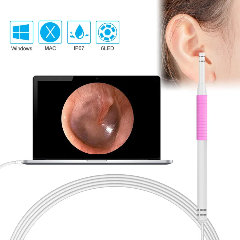 New Multifunctional USB Ear Cleaning Tool HD Visual Ear Spoon Earpick With Mini Camera Pen Ear