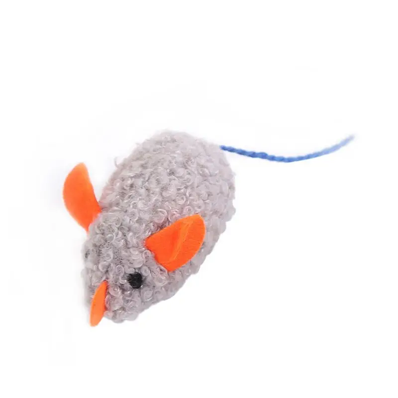 5 Pcs/pack Funny Cats Fun Plush Toys Mice Shape Pet Training Supplies
