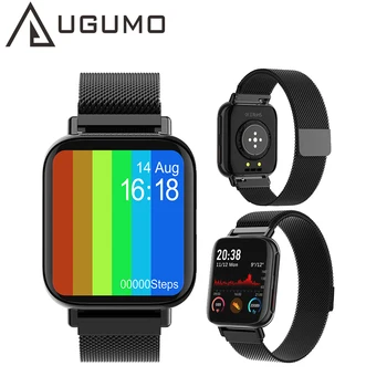 

UGUMO 1.54inch M96 Smart Watch Heart Rate Sleep Monitor Fitness Tracker Sport Smartwatch Men Women Watches for Android iOS