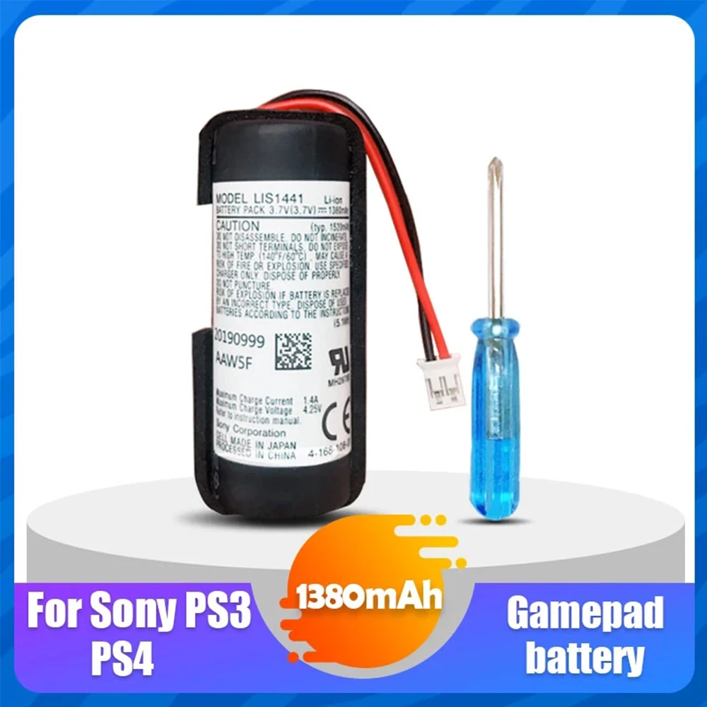 Аккумулятор LIS1441 LIP1450 литиевый 3 7 в 1380 мА · ч для геймпада Sony PS3 PS4 PlayStation Move YY |