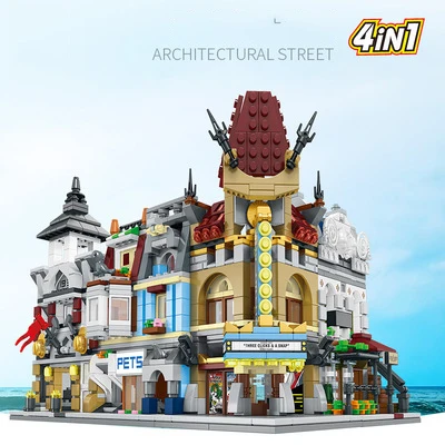 

Legoing Creator Expert Building City House Compatible Creators Street View Model DIY Set Building Blocks Toys For Children Gifts