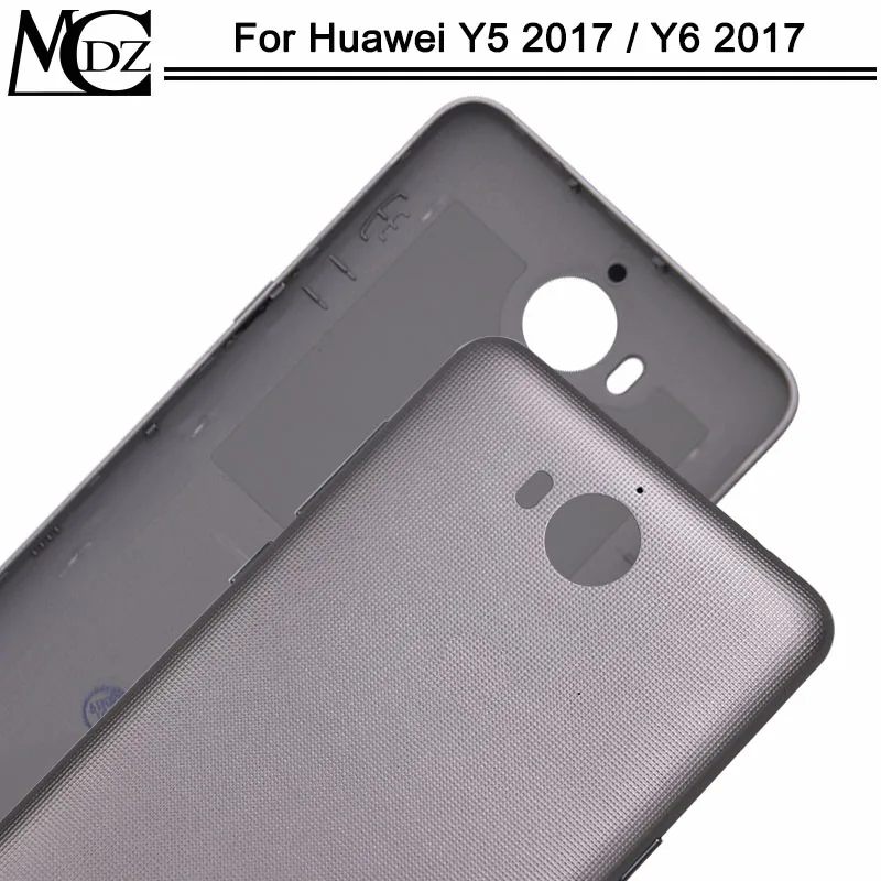 Y5 Y6 чехол на заднюю панель для huawei Y5 /Y6 крышка батареи задняя крышка с кнопками громкости