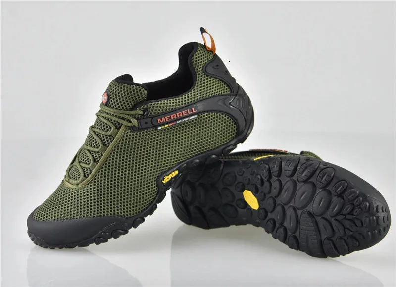 2021 New Merrell Men's Camping Outdoor Hiking Shoes Army Green Color Mesh  Upper Shoes Mountaineer Climbing Sneakers EUR 39 46|Tennis Shoes| -  AliExpress