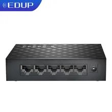 Edup ethernet коммутатор 5 Порты 10/100/1000 Мбит/с Автоматическое