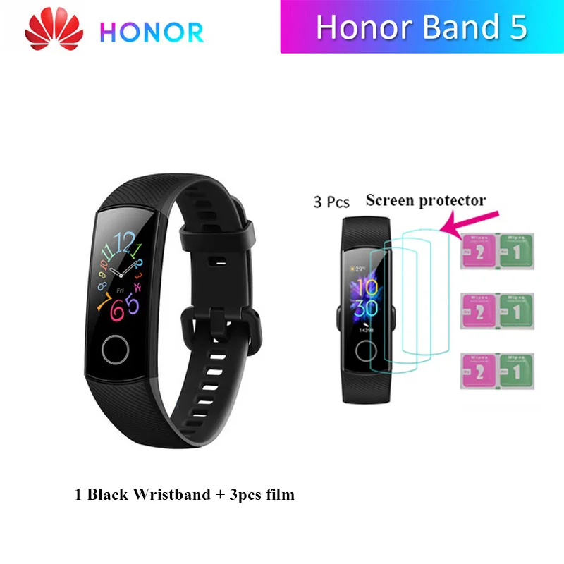 

Orginal Global HONOR Band 5 Smart wristband Waterproof Sports Bracelet Fitness Tracker Heart Rate Monitor BT4.2 Smart Watch men