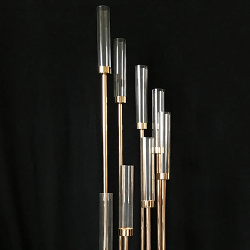 Acrylic Tube Covers for Candle Holders,LED Candles, 25cm High, 5Pcs