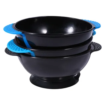 

3pcs Handle Durable Portable Hair Dye Bowl Hair Tinting Bowl Hair Tinting Bowl Suction Cup Bowl for Barber Salon Women Home