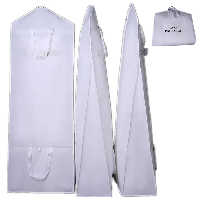 2 Pcs 180cm Portable Dust Cover For Wedding Dress Bridal Gown Clothing