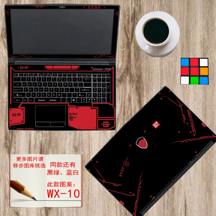 Цветная пленка для ноутбука Наклейка защитная пленка для MSI GS65 Stealth release 15,6"