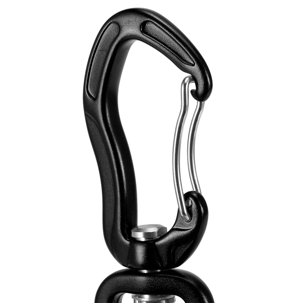 Outdoor Swivel Carabiner Clip 360 Rotatable Spinner Carabiner Small Wiregate Carabiner Rotational Hammock Climbing Clip Hook