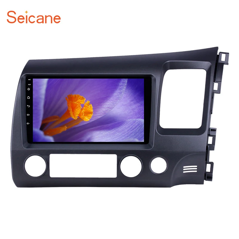 Discount Seicane 2din Android 8.1/9.0 9" Car Multimedia player For Honda Civic 2006-2008 2009 2010 2011 GPS Navigation support AUX USB 0