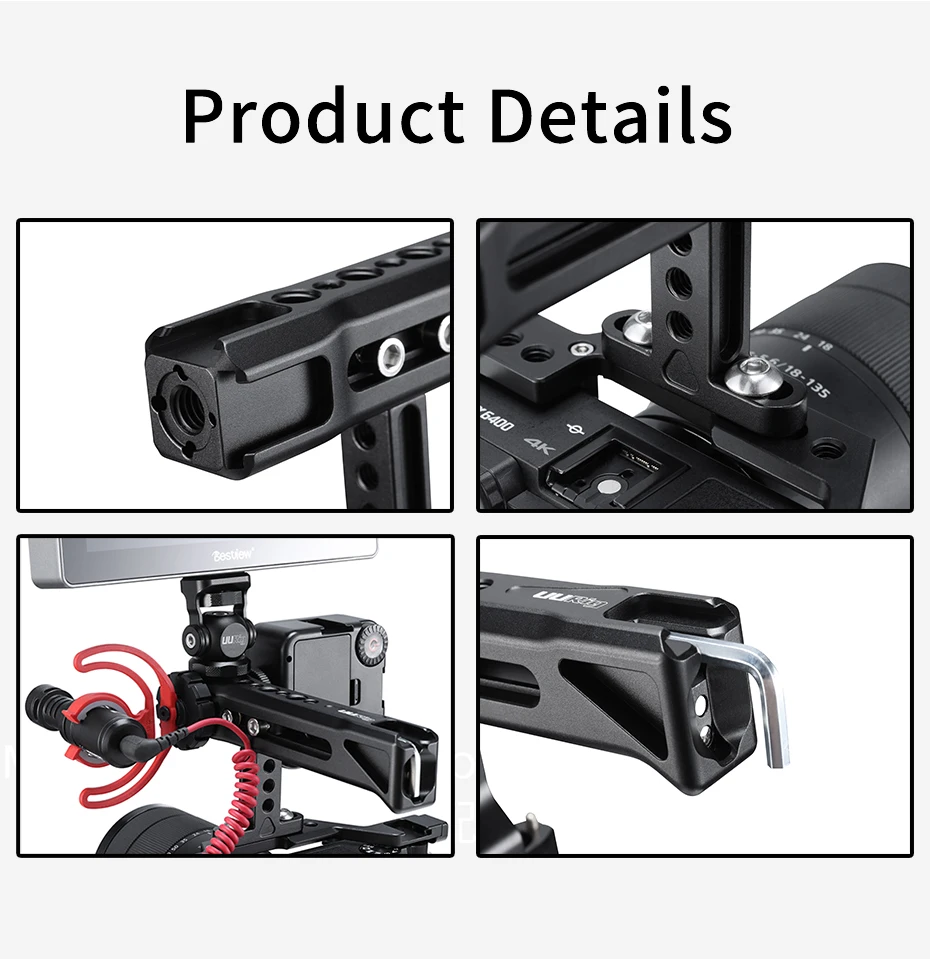 UURig R018 R019 универсальная DSLR камера Rig NATO Верхняя ручка быстросъемная рукоятка с Рельсом Nato