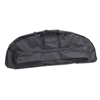 

Canvas Portable Archery Carry Case Holder Compound Bow Bag Storage Black Professional Zipper Carrier Waterproof Outdoor Sporting