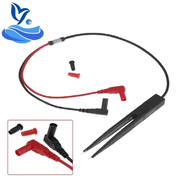 

SMD SMT Chip Test Clip Lead Probe Digital Multimeter Meter Tweezer Capacitor Resistance tweezers