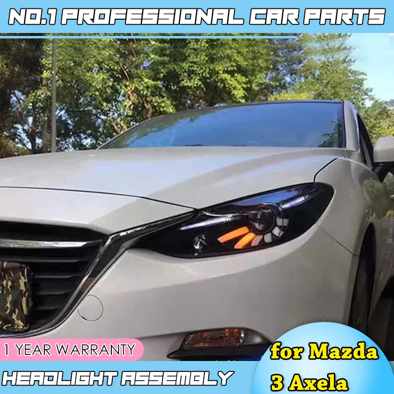 Передняя фара автомобиля Стайлинг для- Mazda 3 Axela светодиодный фары Mazda 3 Axela светодиодный объектив двойной луч H7 HID Xenon Биксеноновые линзы