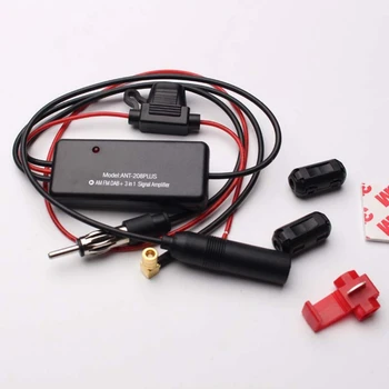 

Universal 12V Auto ANT-208PLUS 3-in-1 Car FM Radio AM DAB Antenna Signal Amplifier