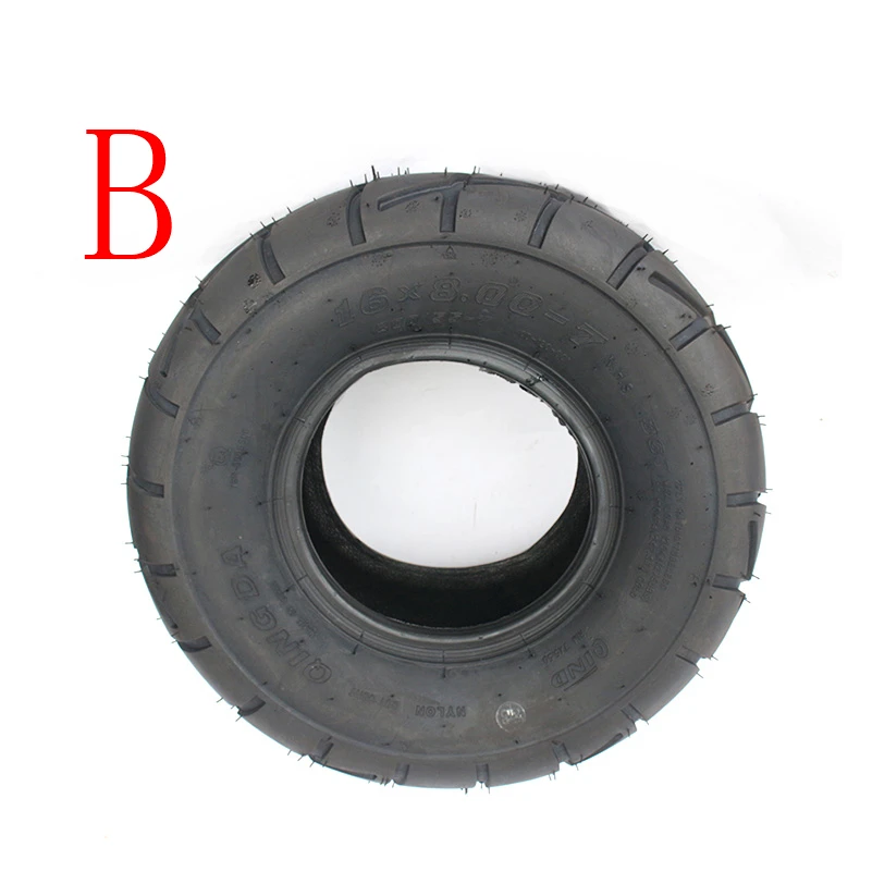 GO KART 16X8-7 дюймовые бескамерные шины 16*8-7(200/55-7) шины шоссейные шины износостойкие шины для колес для картинга детская коляска ATV UTV
