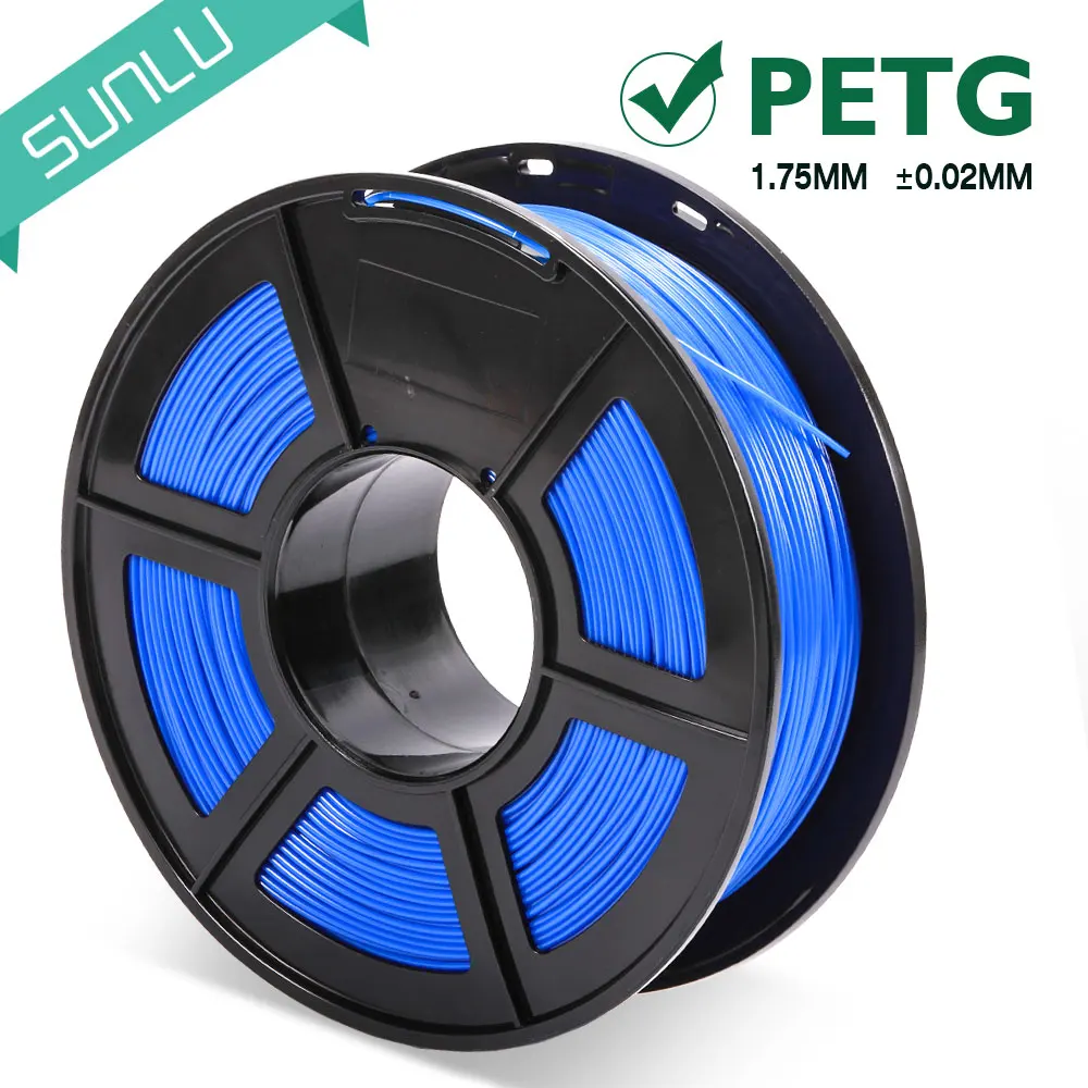 Blue PETG нити 3d принтер 1,75 мм1кг с катушкой без пузырьков PETG 3D нити RoHS Reach сертификат допуска+/-0,02 14 цветов - Цвет: Blue