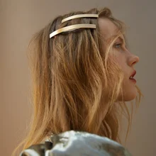 Мода ZA Золотой 3 шт./компл. Заколки для волос Шпильки для Для женщин Свадебная мода Новая Коллекция украшения для волос Barrete аксессуары F0767