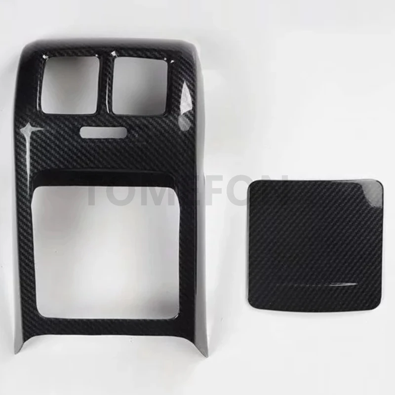 TOMEFON для Volkswagen Golf 6 MK6 2010 2011 2012 задний подлокотник коробка кондиционер вентиляционное отверстие AC Выход Панель крышка отделка Аксессуары ABS - Название цвета: carbon