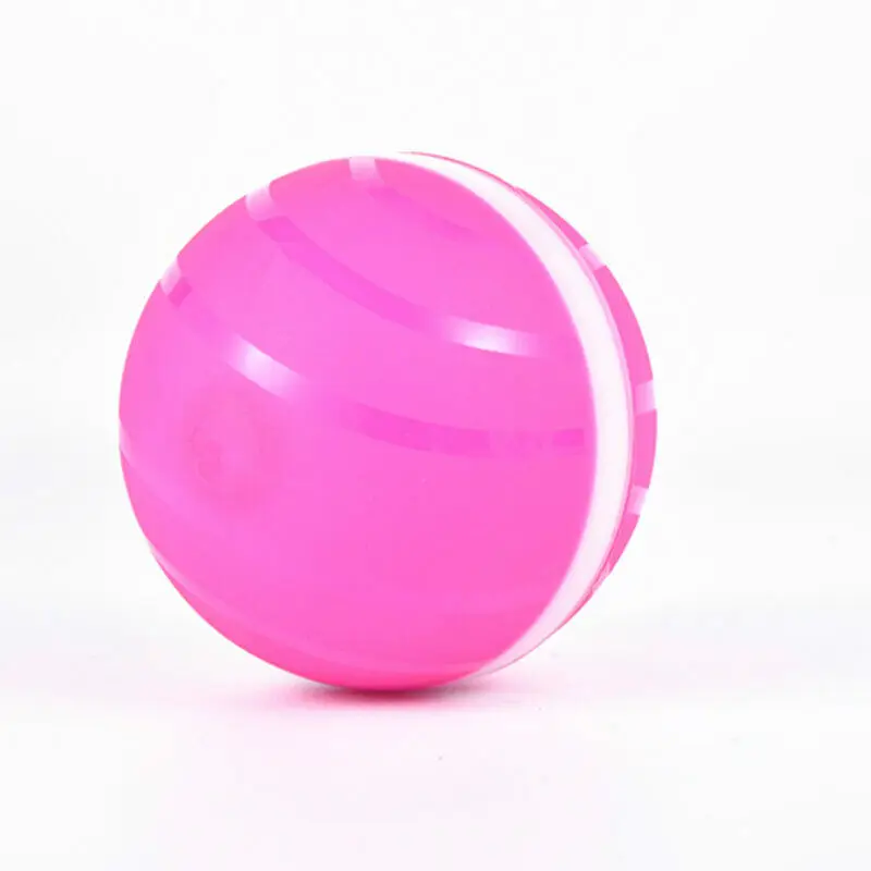 Pink Интерактивная игрушка для питомца, собаки, кошки, светильник с лазерным шариком, игрушка для прыжков, Электрический светодиодный шар для питомца, забавная игрушка для дома - Цвет: Pink