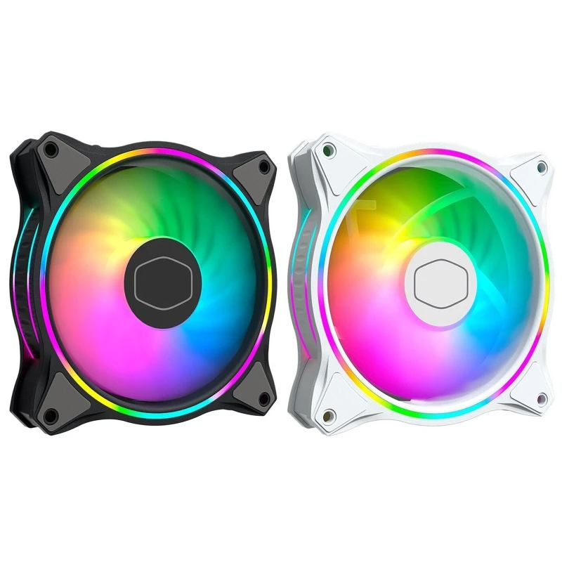 

MF120 HALO Dual Ring Addressable RGB Fan for PC Computer Case Liquid Radiator Cooler Master MasterFan
