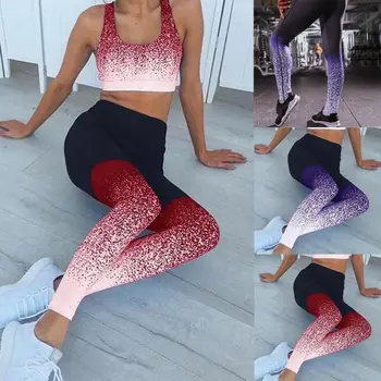 

High Waist Fitness Leggings Women 2019 Autumn New Running Gym Stretch Sports Trousers Streetwear Joggers Flare Pants