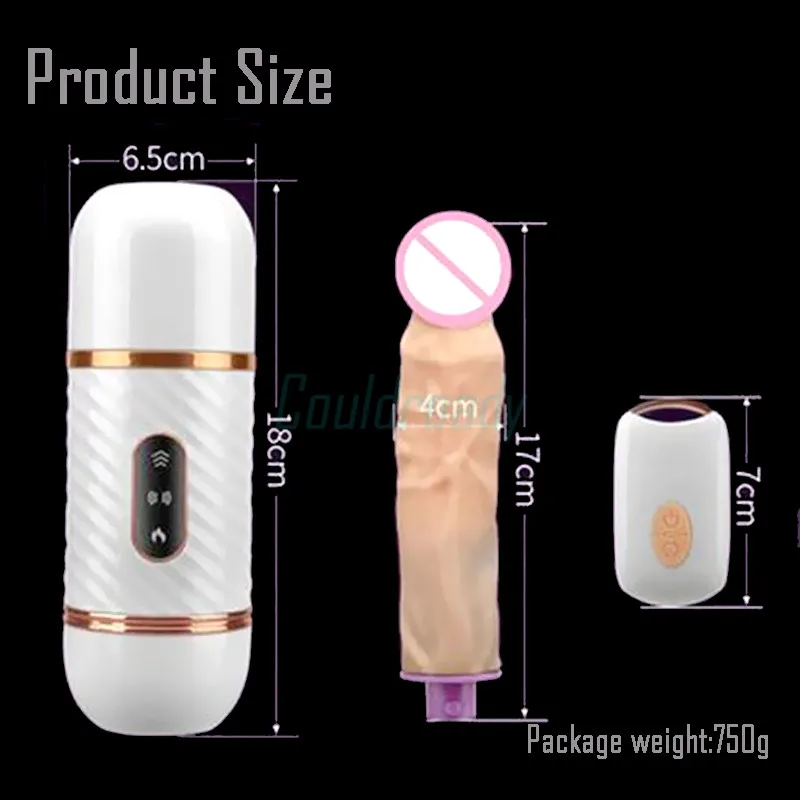 Heating Telescopic Vibrating Anal Dildo Automatic Sex Machine Wireless Remote Control Vibrator Peni