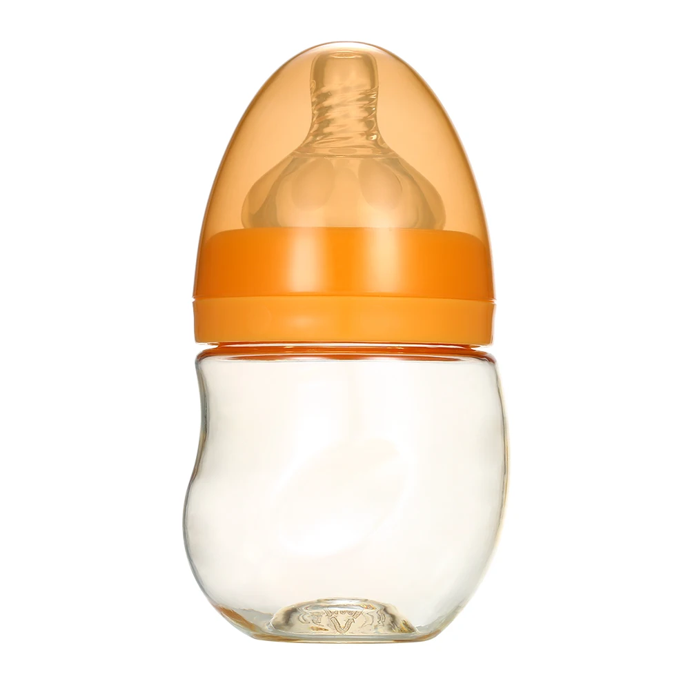 Бутылочка для грудного вскармливания, бутылочка для кормления детей, 100 мл, BPA-free, с мягкой соской для грудного вскармливания, Детские Бутылочки для молока, антиколиковые бибероны