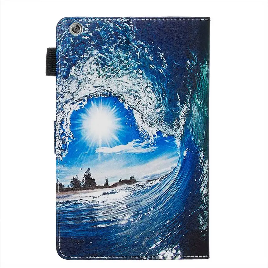 Чехол с рисунком кота из искусственной кожи чехол для huawei MediaPad M3 Lite 8,0 CPN-W09 CPN-AL00 8,0 дюймов Чехол с отделениями для карт+ пленка+ ручка