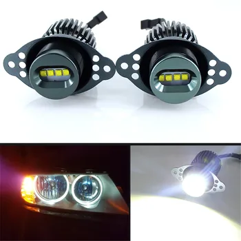 

2 pcs 80W LED Angel Eyes Halo Marker Ring Light Bulb Canbus