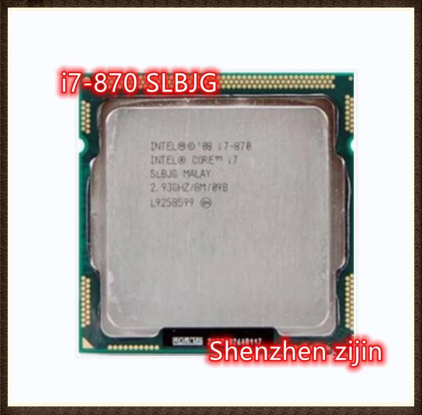Процессор Intel Core i7-870 i7 870 2 9 ГГц четырехъядерный процессор 8 Мб 95 Вт LGA 1156 |
