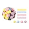 20Pcs Siliocne Lentil Beads 12MM Round Beads 14MM Hexagon Baby Teething Beads BPA Free DIY Pacifier Chain Necklace Accessory 4