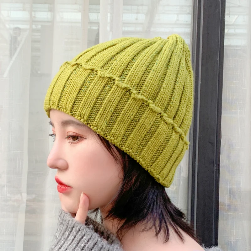 Новая Вязаная шшапка harajuku Мода головные уборы Skullies Вязание шляпа, мужские и женские бейсбольные кепки, негабаритный Slouchy мешковатые зима теплая Мужская Лыжная Шапочка