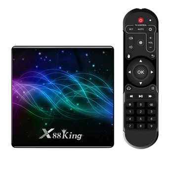 

X88 King S922X 4GB DDR4 RAM 128GB ROM 1000M LAN 5G WIFI Bluetooth 5.0 Android 9.0 4K VP9 H.265 TV Box(EU Plug)