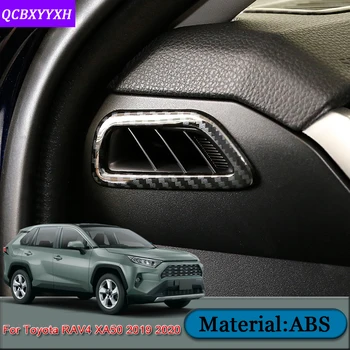

For Toyota RAV4 XA50 2019 2020 Car Styling ABS Car Dashboard Frame Air Conditioning Outlet Cover Sequins Sticker Car Accessories