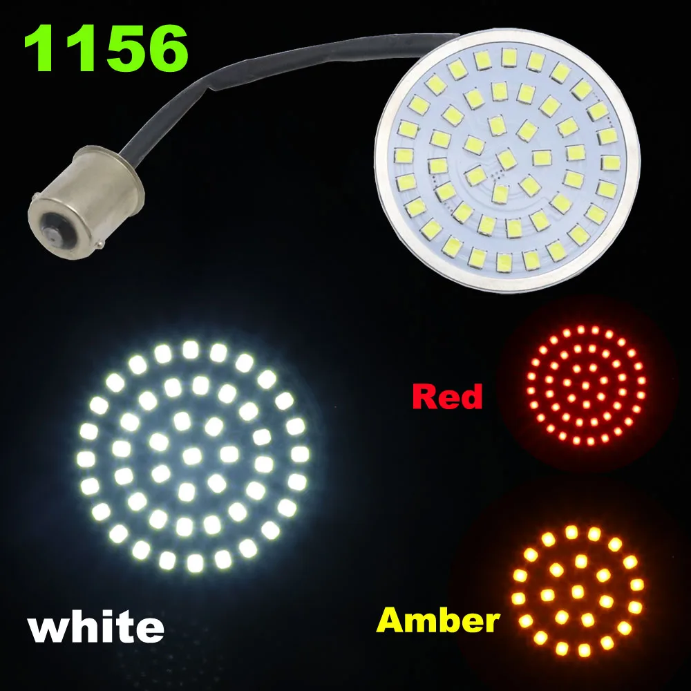 

Motorcycle Turn Signal Indicator Light 1156 LED For Harley Sportster XL 883 1200 Iron SuperLow Softail Dyna Touring CVO