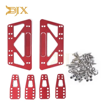

DJX CNC Machined Chassis & Shock Mount Lift Kit for 1/10 RC Crawler Car SCX10 Upgrade Parts