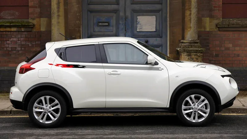 Для Nissan Juke Nismo гоночная решетка в полоску, автомобильные линии талии, наклейка, авто кузов, дверь, боковой декор, виниловые наклейки, авто аксессуары