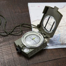 Ручной компас Высокоточный компактный водонепроницаемый походный альпинистский аксессуар для выживания Магнитный Высокоточный компас