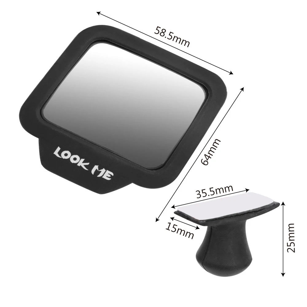 FORAUTO 270, широкоугольное магнитное зеркало заднего вида для автомобиля, выпуклое зеркало с повязкой на глаза, вспомогательное зеркало заднего вида для автомобиля, боковое слепое пятно