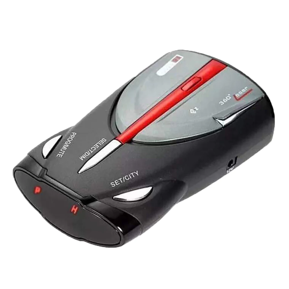 360 Degree Car Speed Detector LED Display Accurate Detection Speedometer Voice Alert Device English Russian Switchable