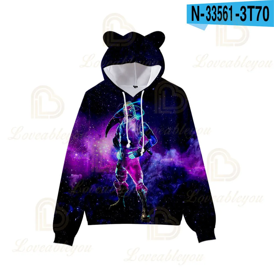 

Cat Ear Cosplay Costume Unisex Hoodie Sweatshirt Hooded Game Anime Hoodie Daily Casual