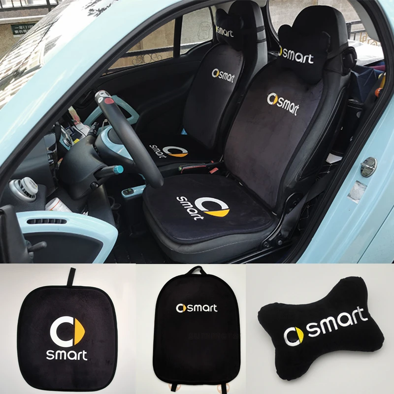 interiores coche para Smart Fortwo Forfour Cabrio City Coupe Crossblade Roadster Coupe 450 451 453, cojines de asiento de coche|Coberturas de asiento de automóviles| AliExpress