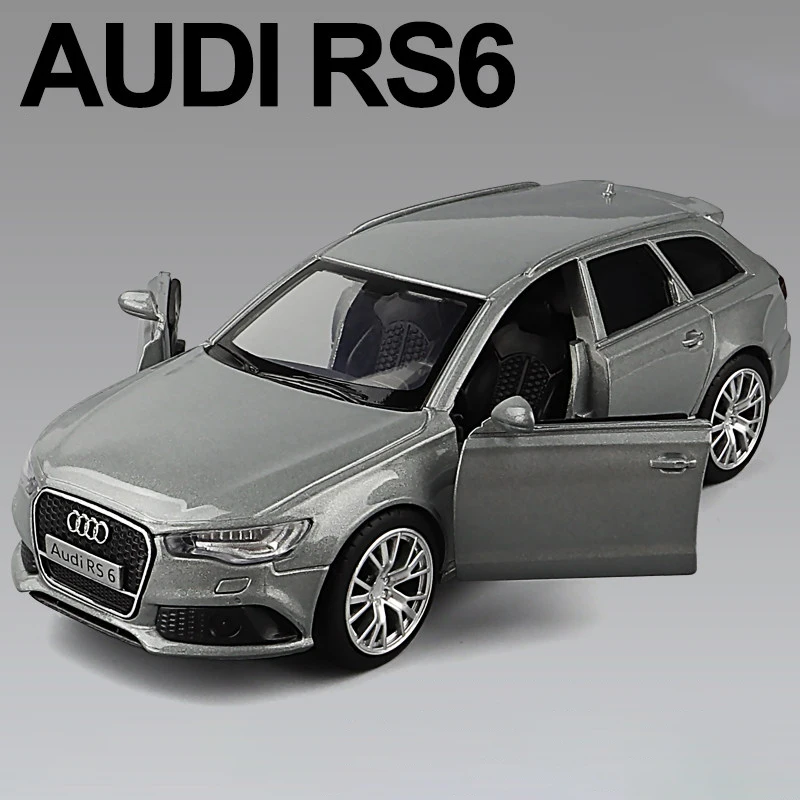 1:36 Audi RS6 Station wagon lega auto giocattolo pressofuso veicolo in metallo  Sportcar per bambini collezione di compleanno regali di natale - AliExpress