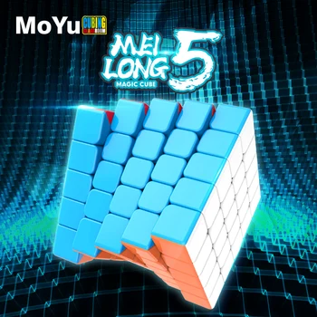 

Meilong 5X5 Stickerless speed cube Moyu Mofang Jiaoshi 5X5X5 Magic cube Professional Puzzle Toys For Children Kids Gift Toy