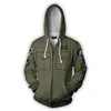 Stargate:SG-1 Costume SG-1: Explorer Unit Cosplay 2018 3D Print Sweatshirt Hooded Zipper Cartoon Sweatshirt VogueHommes Jacket 2